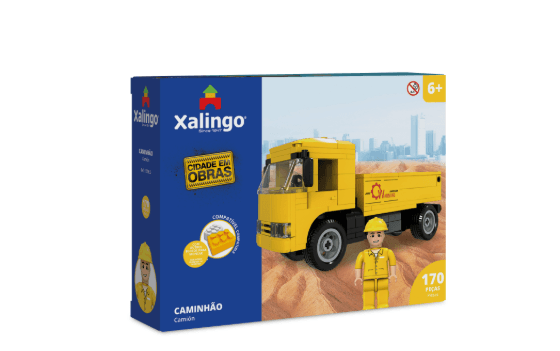 Cidade Em Obras Caminhão 170 Peças Xalingo